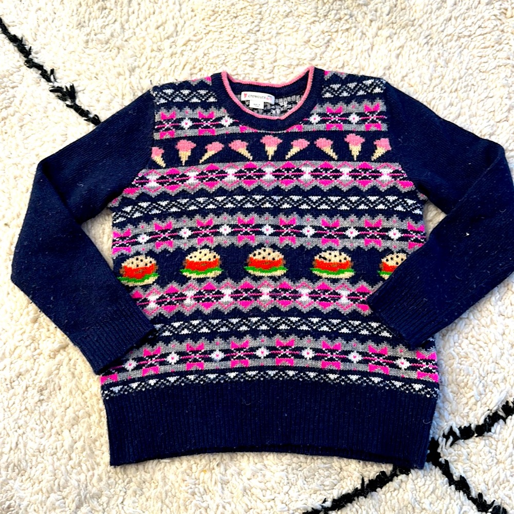 Crewcuts blue colorful sweater